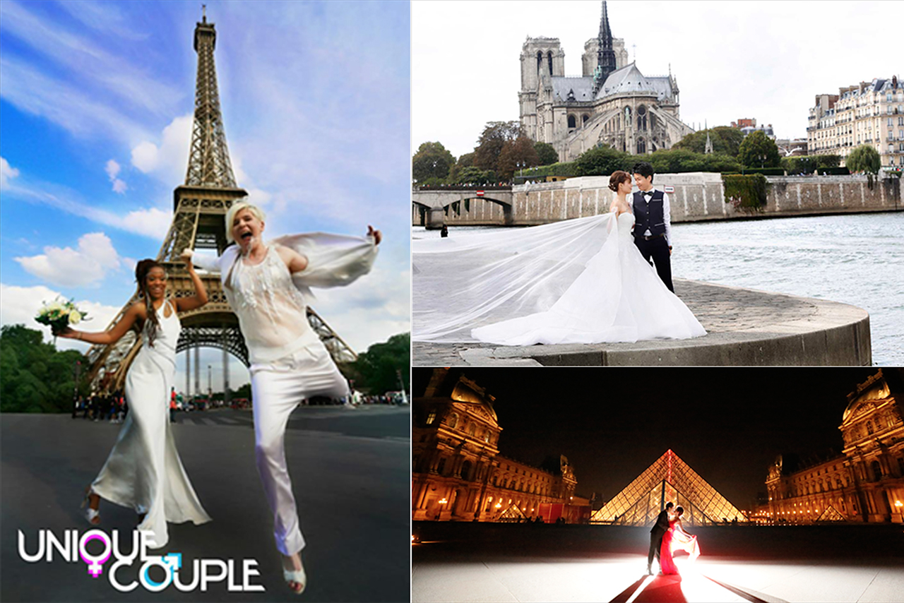 LGBT海外法國巴黎同志婚禮攝影